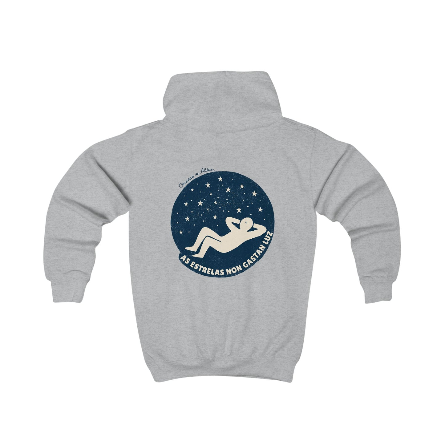 👦🏻👧🏻 Sudadeira Infantil - As estrelas non gastan luz