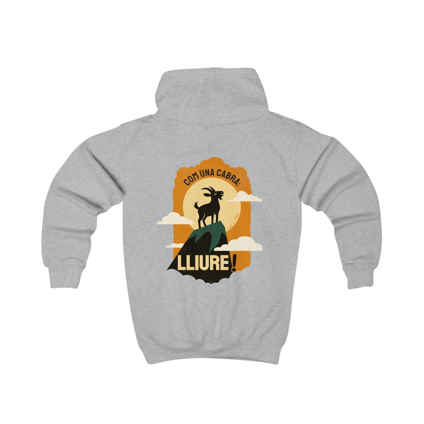 👦🏻👧🏻 Sudadera Infantil - Com una Cabra
