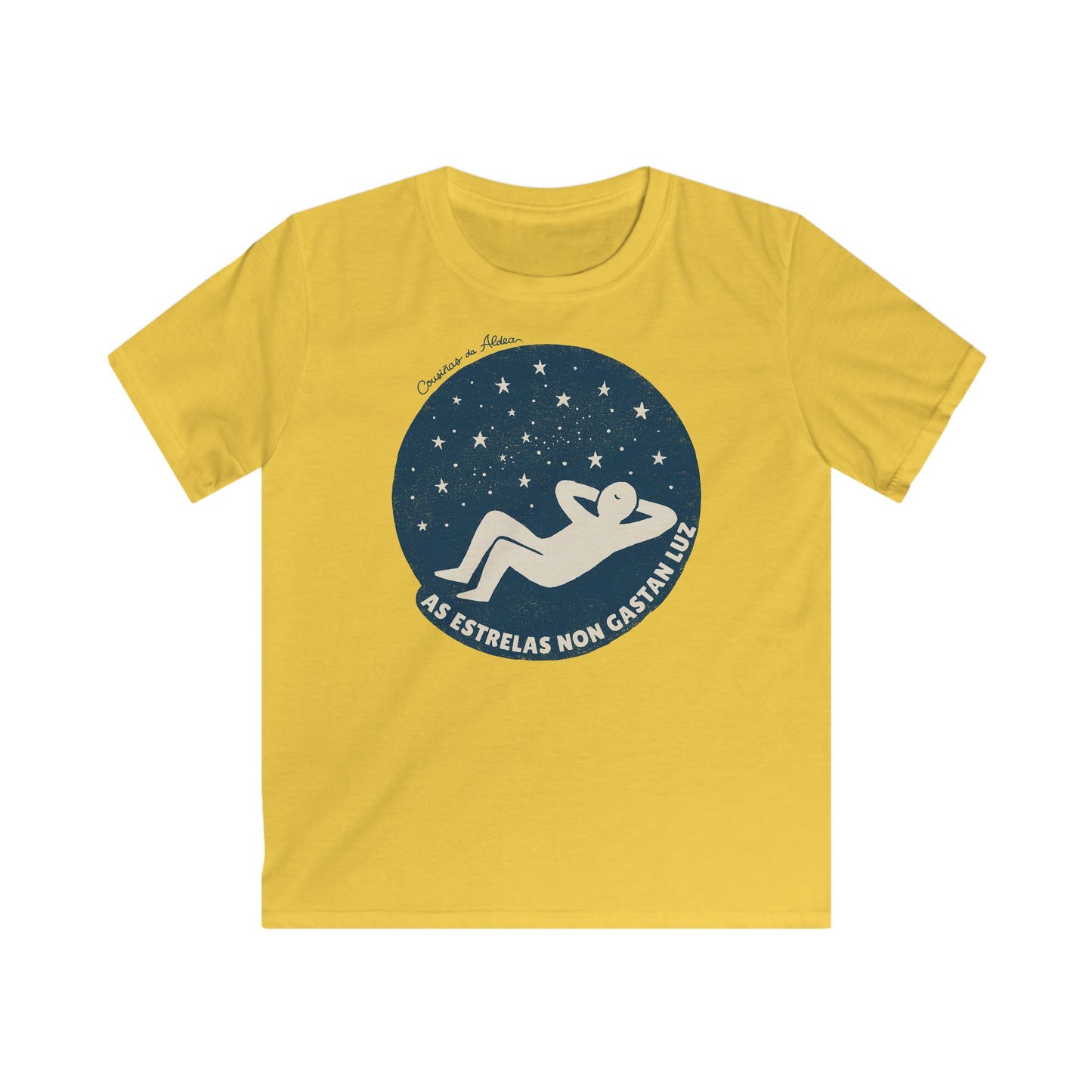 👦🏻👧🏻 Camisola Infantil - As estrelas non gastan luz