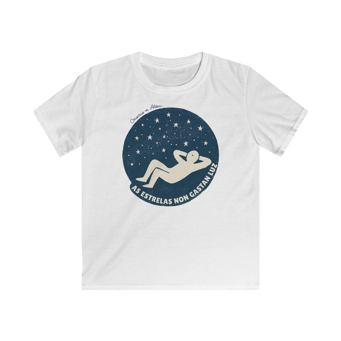 👦🏻👧🏻 Camisola Infantil - As estrelas non gastan luz