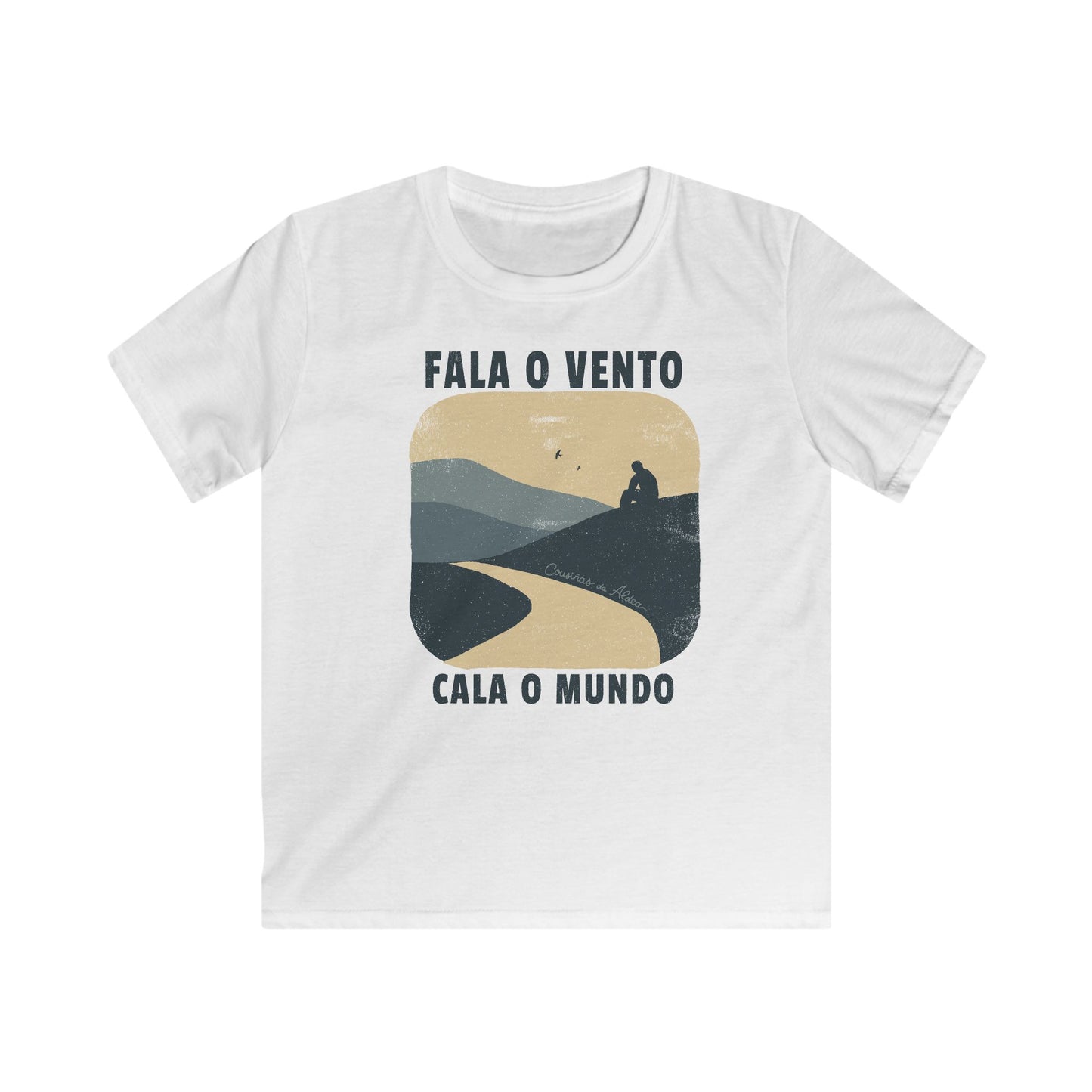 👦🏻👧🏻 Camisola Infantil - Fala o vento, cala o mundo