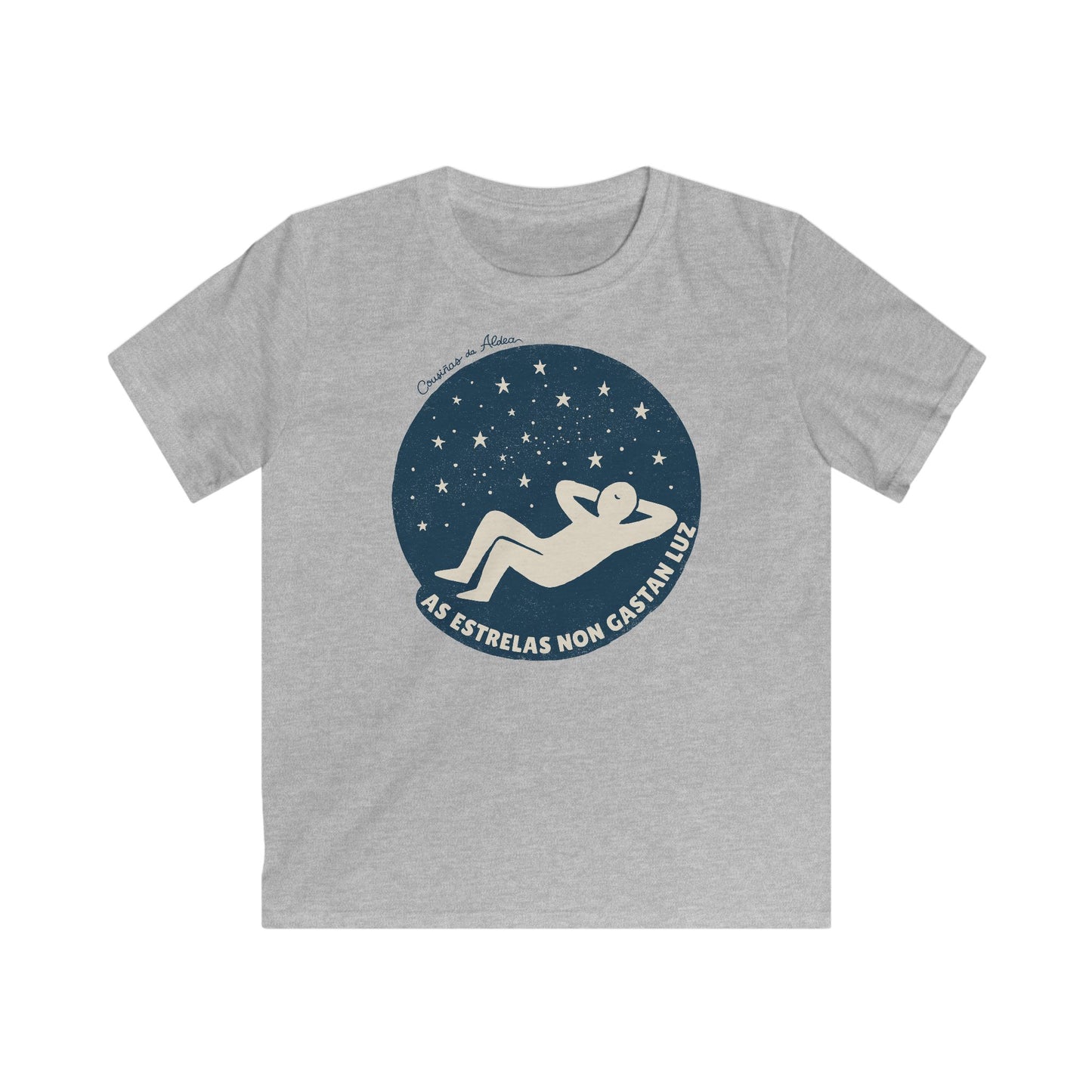 👦🏻👧🏻 Camisola Infantil - As estrelas non gastan luz