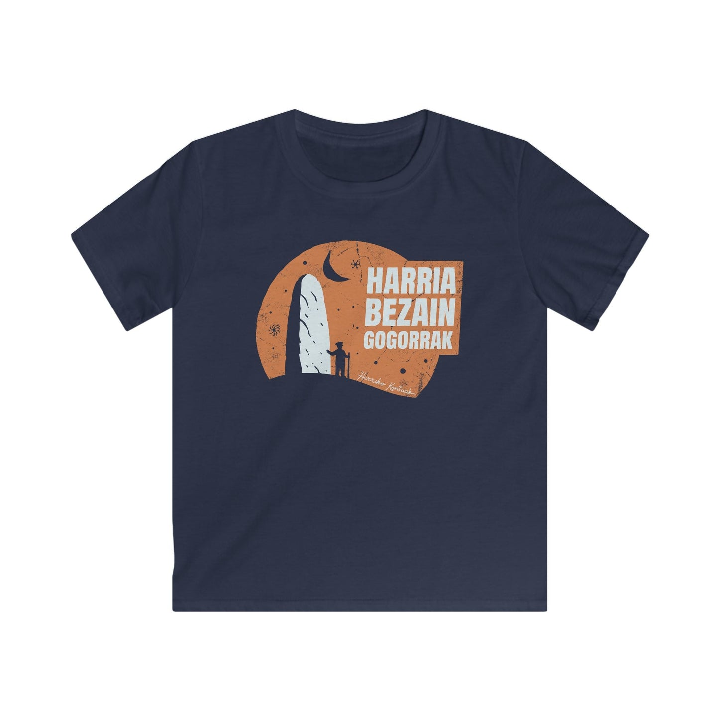 👦🏻👧🏻 Haurrentzako Kamiseta - Harria Bezain Gogorrak