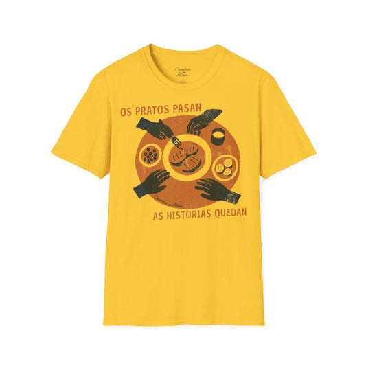 Os Pratos Pasan, as Historias Quedan - Camisola Unisex