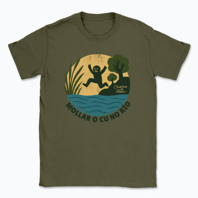 Mollar o cu no río - Camisola Unisex